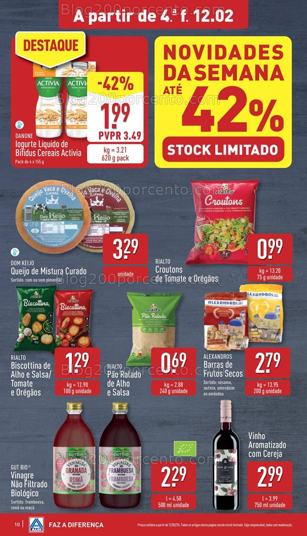 Antevisão Folheto ALDI Promoções de 12 a 18 fevereiro