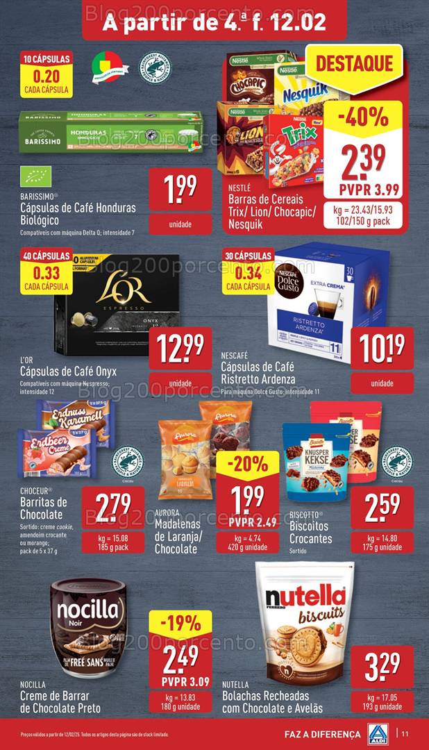 Antevisão Folheto ALDI Promoções de 12 a 18 fevereiro