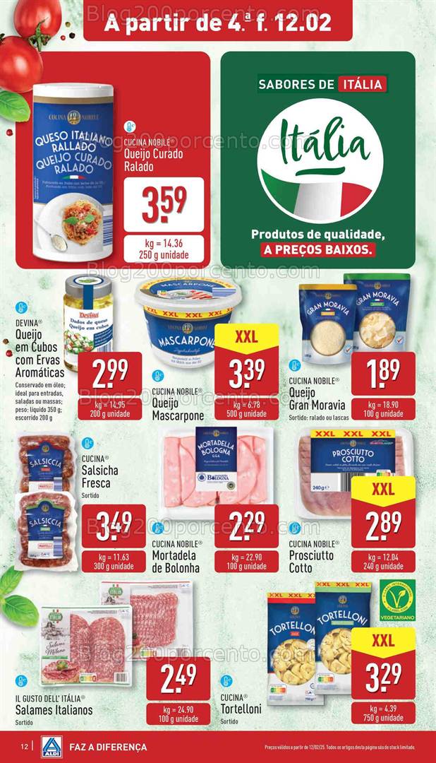 Antevisão Folheto ALDI Promoções de 12 a 18 fevereiro