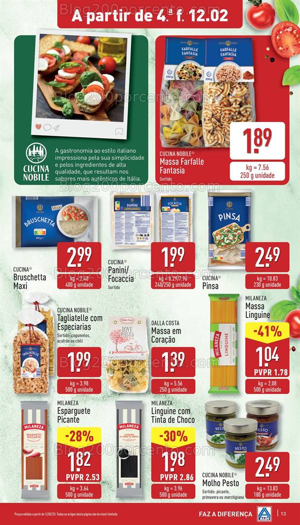 Antevisão Folheto ALDI Promoções de 12 a 18 fevereiro