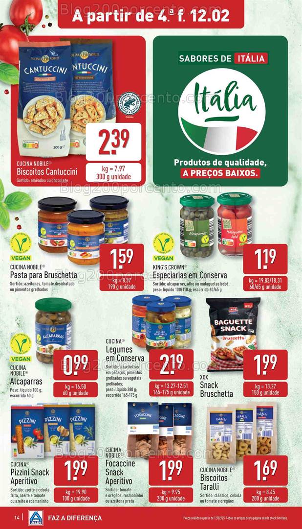 Antevisão Folheto ALDI Promoções de 12 a 18 fevereiro