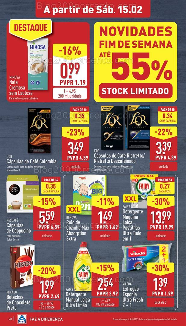 Antevisão Folheto ALDI Promoções de 12 a 18 fevereiro