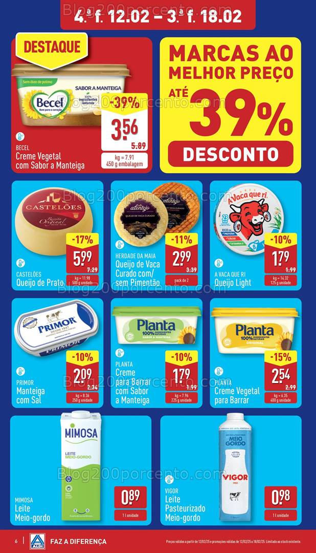 Antevisão Folheto ALDI Promoções de 12 a 18 fevereiro