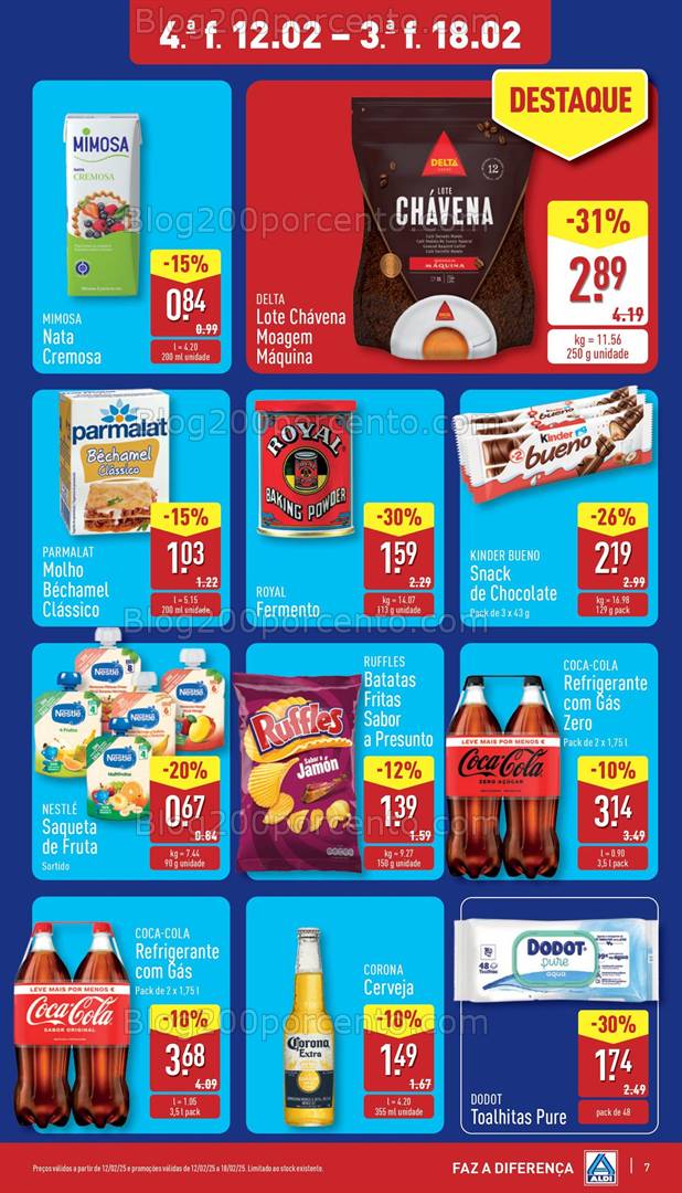 Antevisão Folheto ALDI Promoções de 12 a 18 fevereiro