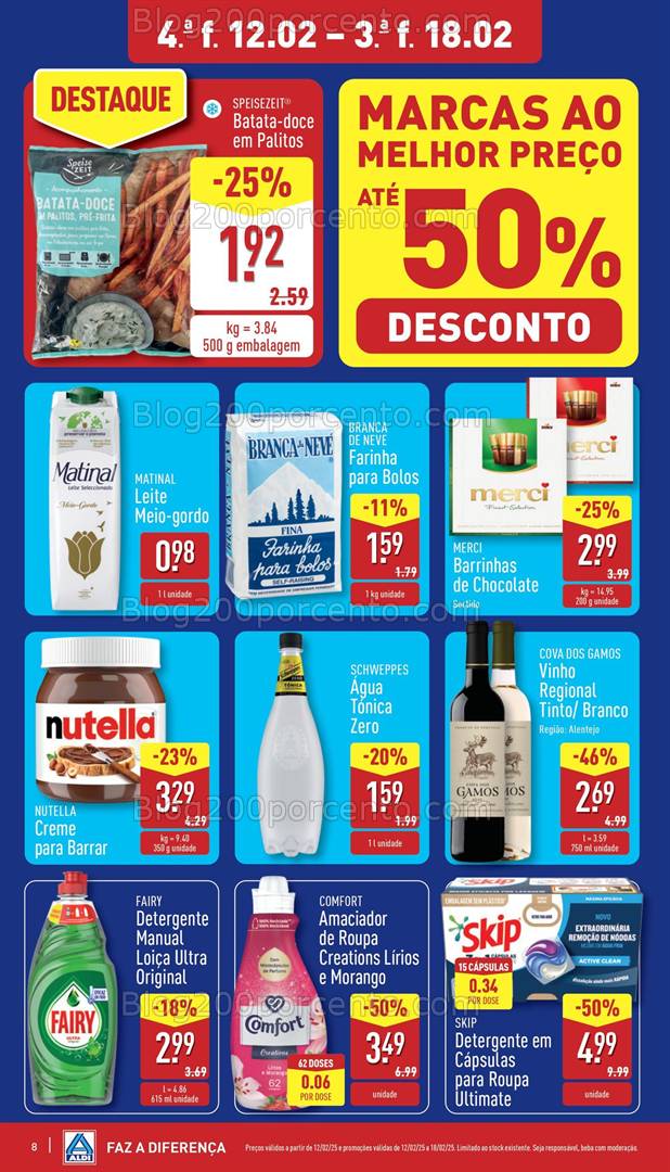 Antevisão Folheto ALDI Promoções de 12 a 18 fevereiro