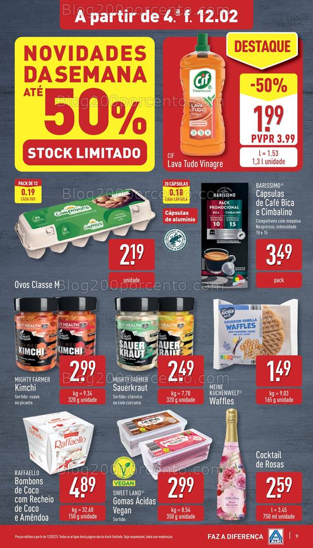 Antevisão Folheto ALDI Promoções de 12 a 18 fevereiro