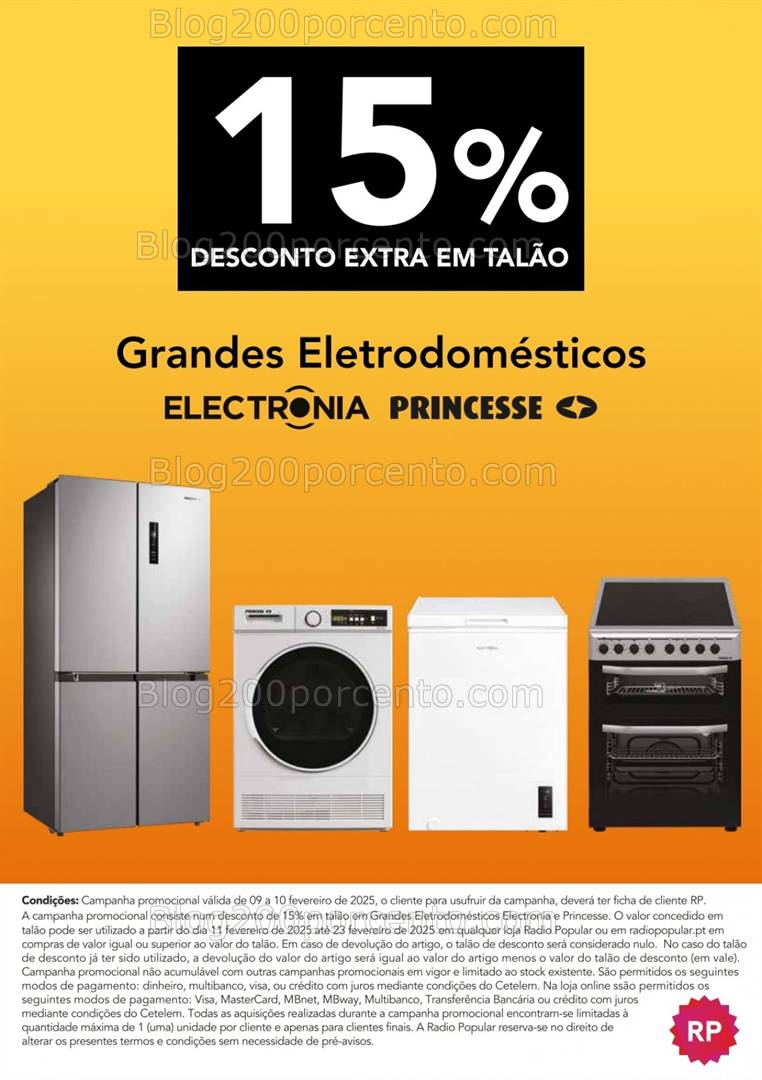 Avistamento 15% extra RADIO POPULAR Fim de Semana - 9 e 10 fevereiro