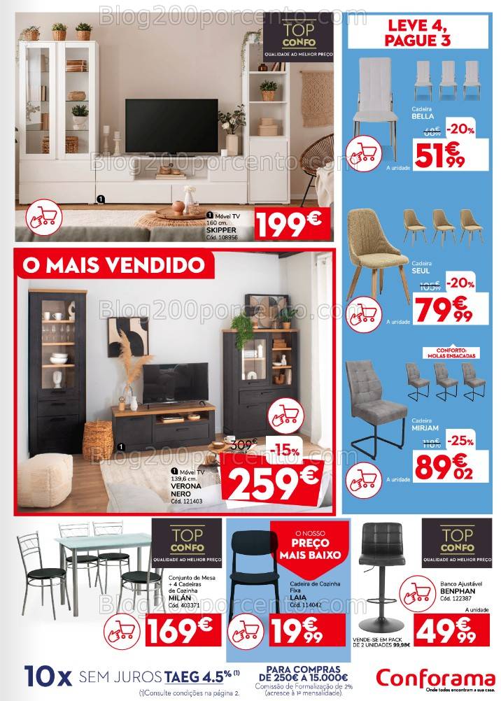 Antevisão Folheto CONFORAMA Promoções de 6 a 26 fevereiro