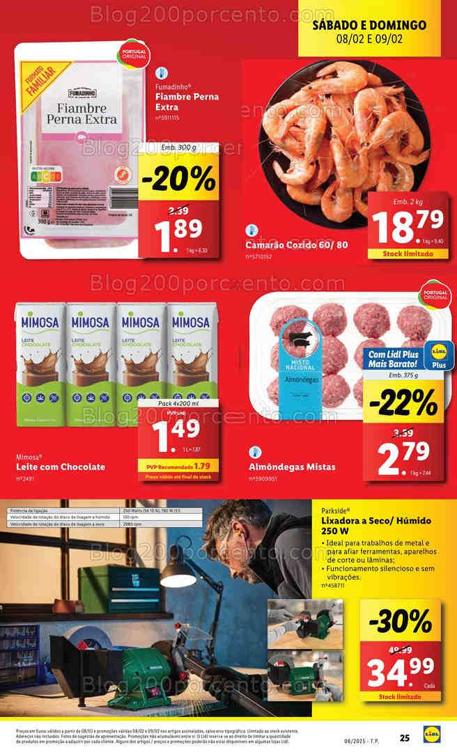 Antevisão Folheto LIDL Promoções Fim de Semana - 8 e 9 fevereiro