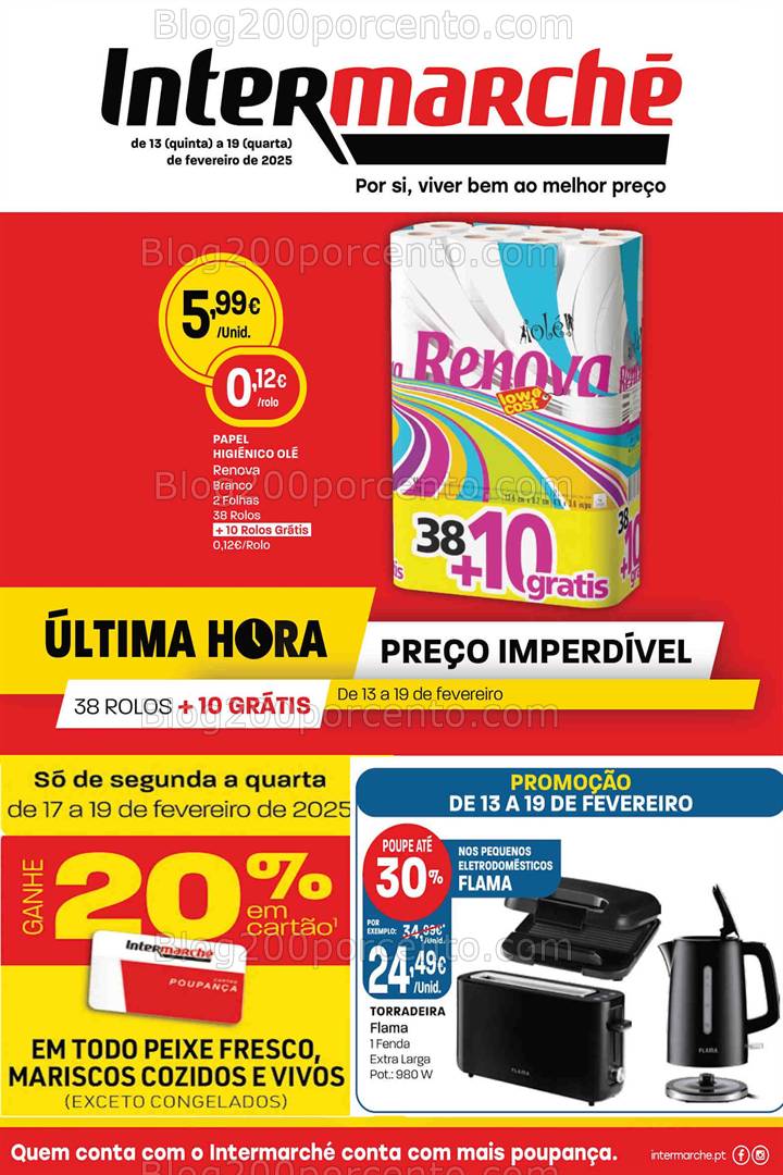 Antevisão Folheto INTERMARCHÉ Super Promoções de 13 a 19 fevereiro