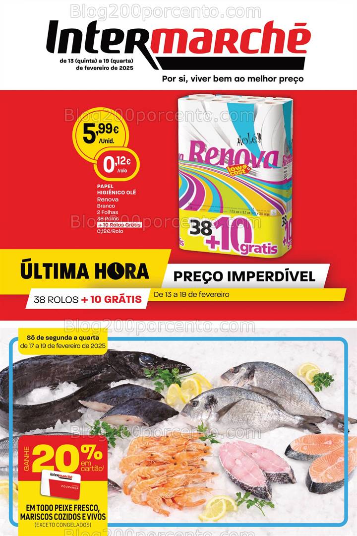 Antevisão Folheto INTERMARCHÉ Super Promoções de 13 a 19 fevereiro