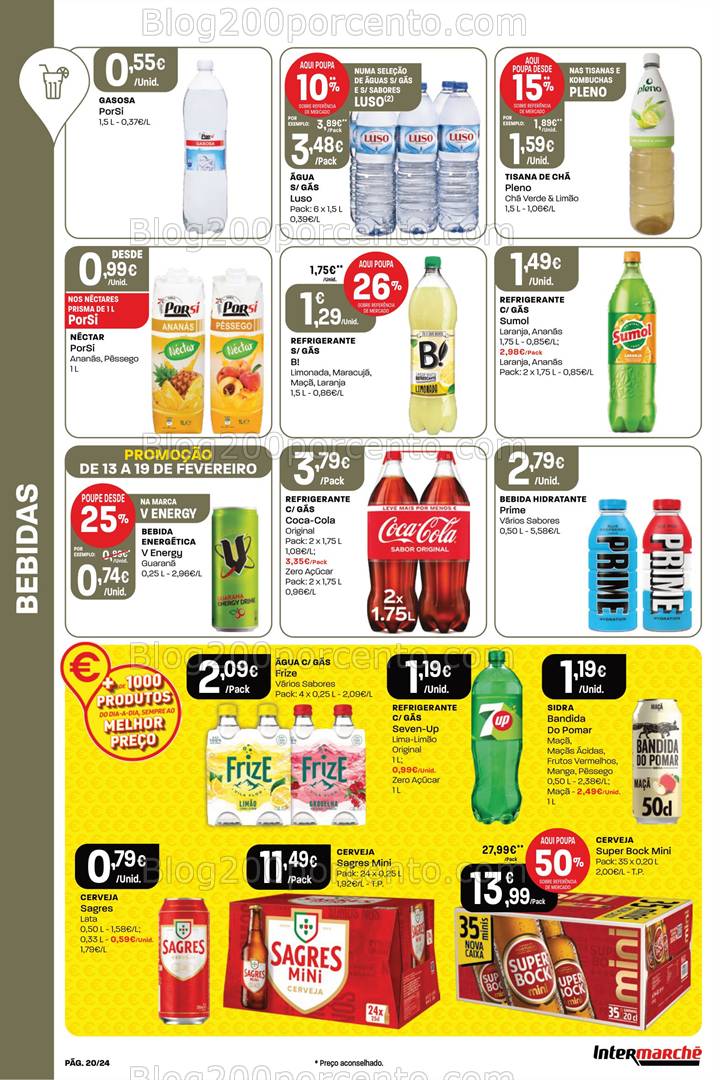 Antevisão Folheto INTERMARCHÉ Super Promoções de 13 a 19 fevereiro