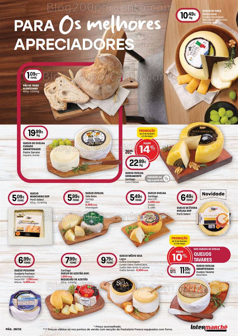 Antevisão Folheto INTERMARCHÉ Feira Sabores QEV Promoções de 13 fevereiro a 5 março