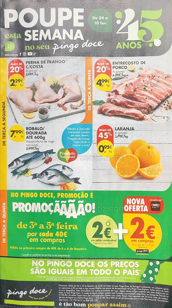 Antevisão Folheto PINGO DOCE Promoções de 4 a 10 fevereiro