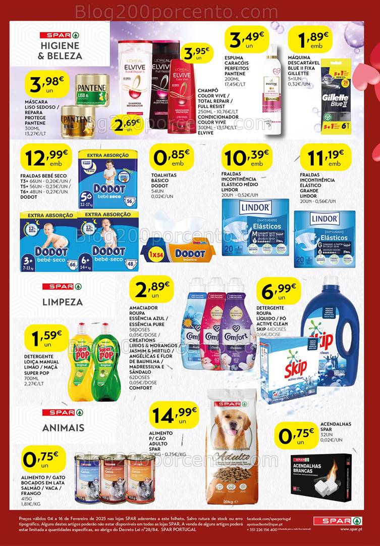 Antevisão Folheto SPAR Promoções de 4 a 16 fevereiro