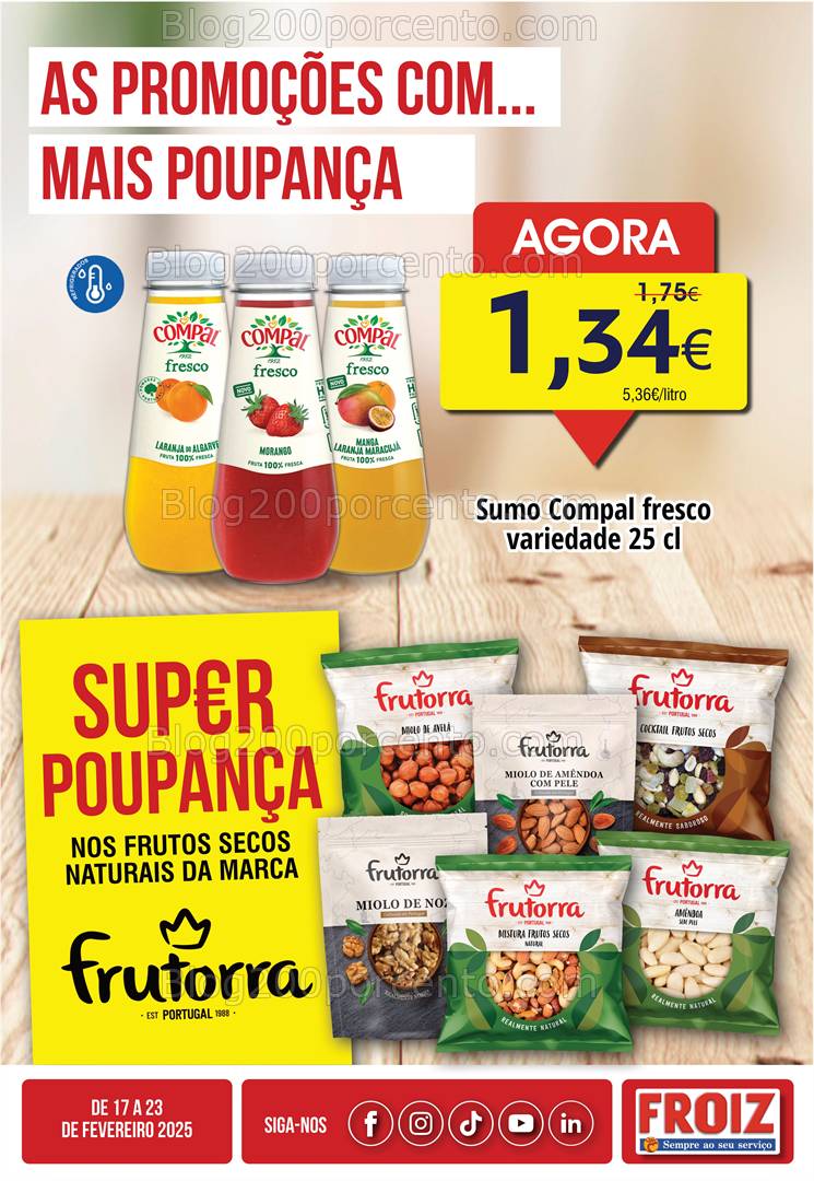 Antevisão Folheto FROIZ Promoções de 17 a 23 fevereiro