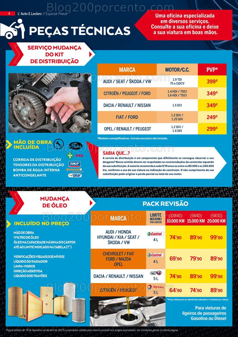 Antevisão Folheto E-LECLERC Auto Promoções de 19 fevereiro a 2 abril