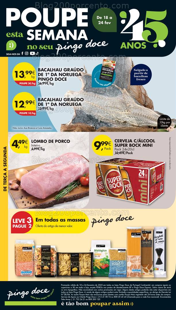 Antevisão Folheto PINGO DOCE Lojas Pequenas Promoções de 18 a 24 fevereiro