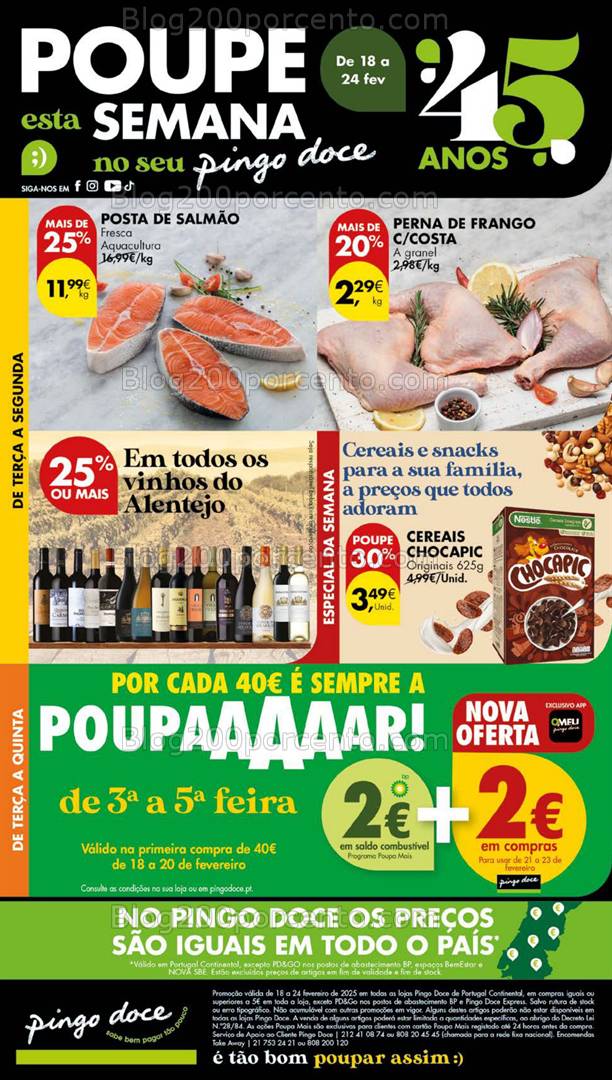 Antevisão Folheto PINGO DOCE Lojas Grandes Promoções de 18 a 24 fevereiro