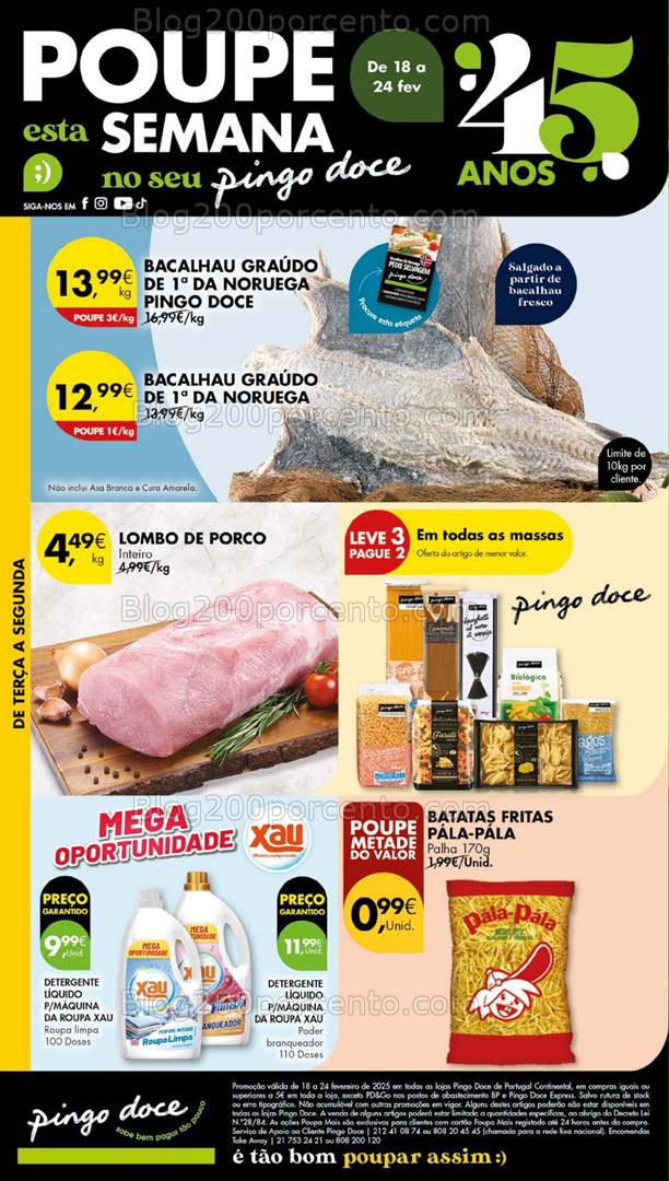 Antevisão Folheto PINGO DOCE Lojas Grandes Promoções de 18 a 24 fevereiro