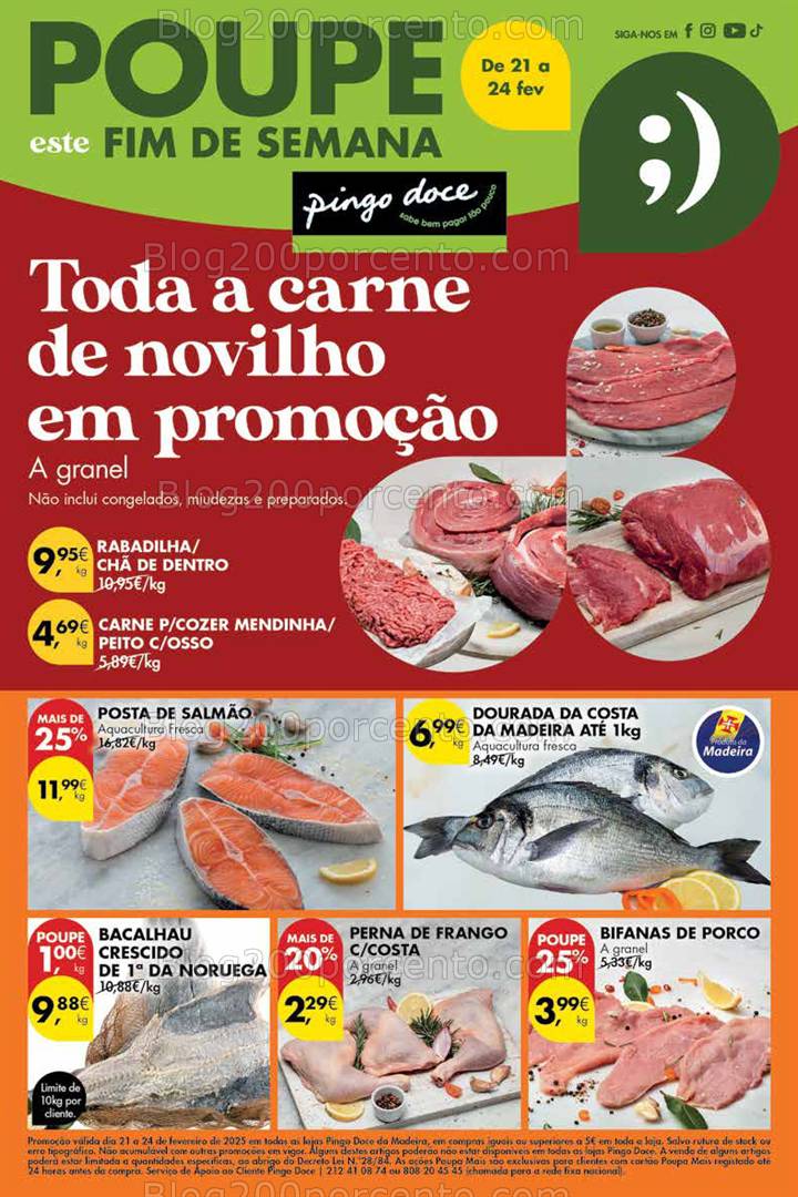 Antevisão Folheto PINGO DOCE Madeira Promoções Fim de Semana - 21 a 24 fevereiro