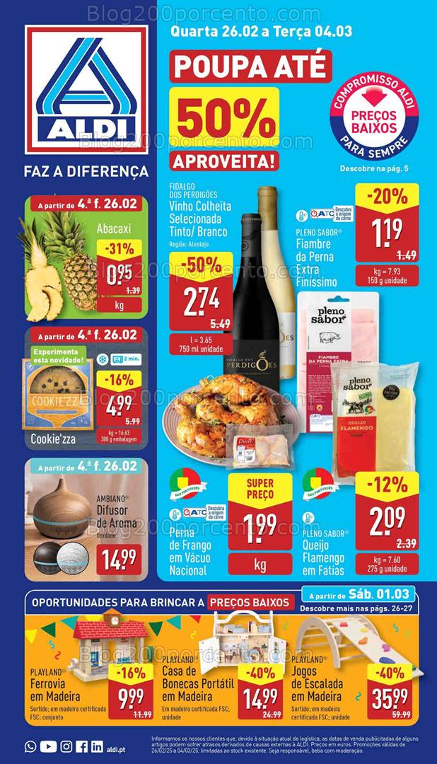 Antevisão Folheto ALDI Promoções de 26 fevereiro a 4 março