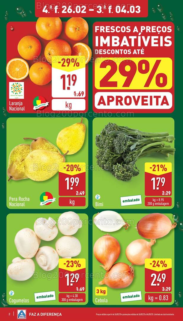 Antevisão Folheto ALDI Promoções de 26 fevereiro a 4 março