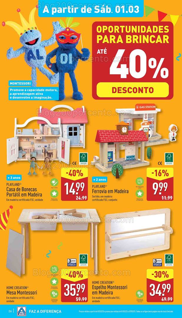 Antevisão Folheto ALDI Bazar Promoções de 26 fevereiro a 4 março