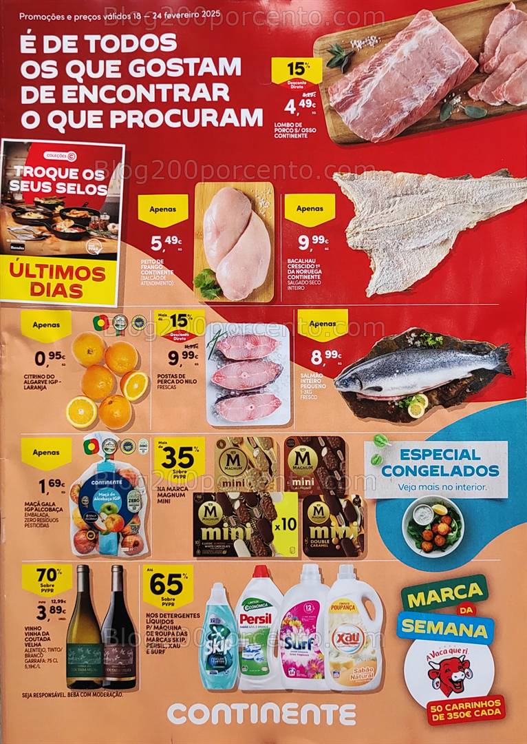 Antevisão Folheto CONTINENTE Promoções de 18 a 24 fevereiro