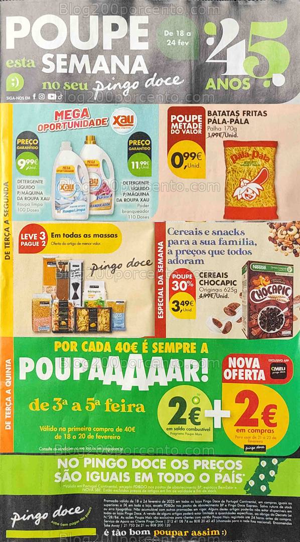 Antevisão Folheto PINGO DOCE Promoções de 18 a 24 fevereiro