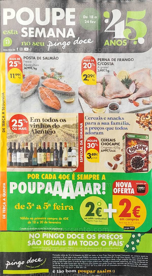 Antevisão Folheto PINGO DOCE Promoções de 18 a 24 fevereiro