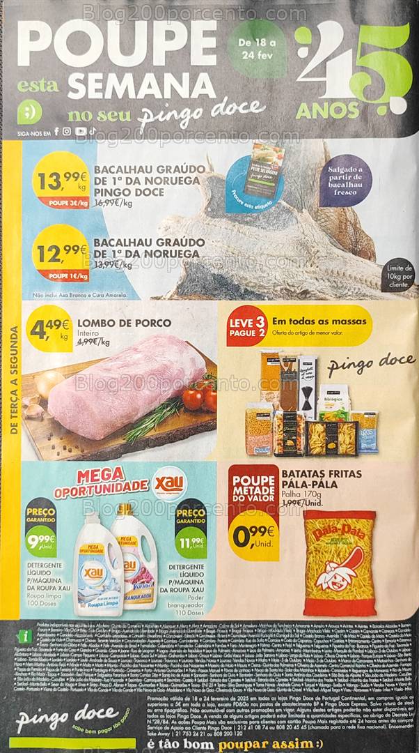 Antevisão Folheto PINGO DOCE Promoções de 18 a 24 fevereiro