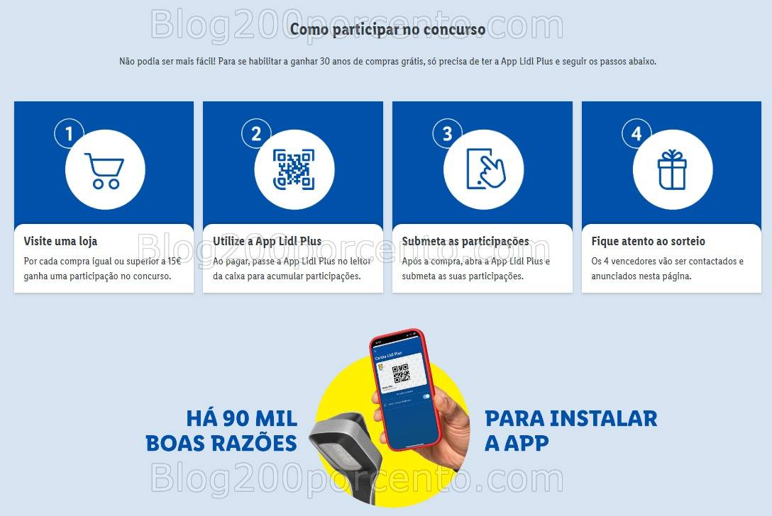 Passatempo VitaLidl - Ganhe 30 anos de compras grátis com o Lidl!