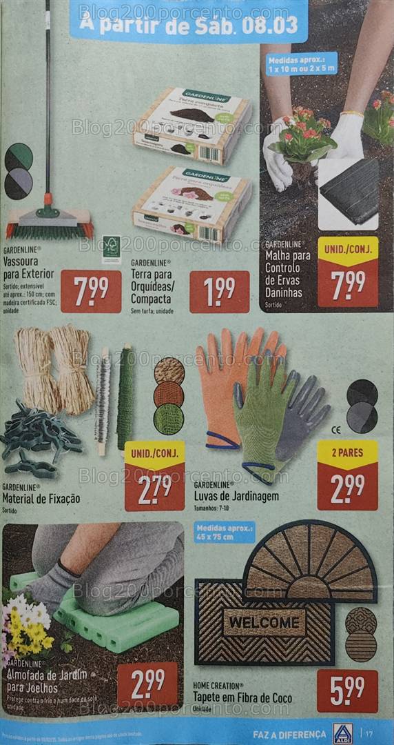 Antevisão Folheto ALDI Bazar Promoções a partir de 8 março