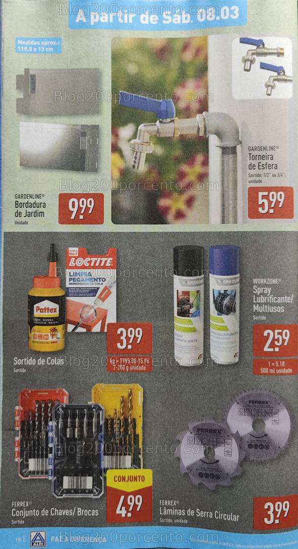 Antevisão Folheto ALDI Bazar Promoções a partir de 8 março