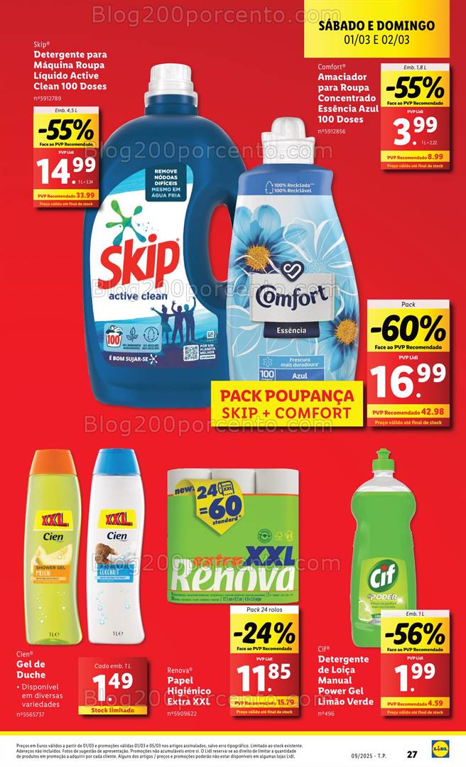 Antevisão Folheto LIDL Promoções de 27 fevereiro a 5 março