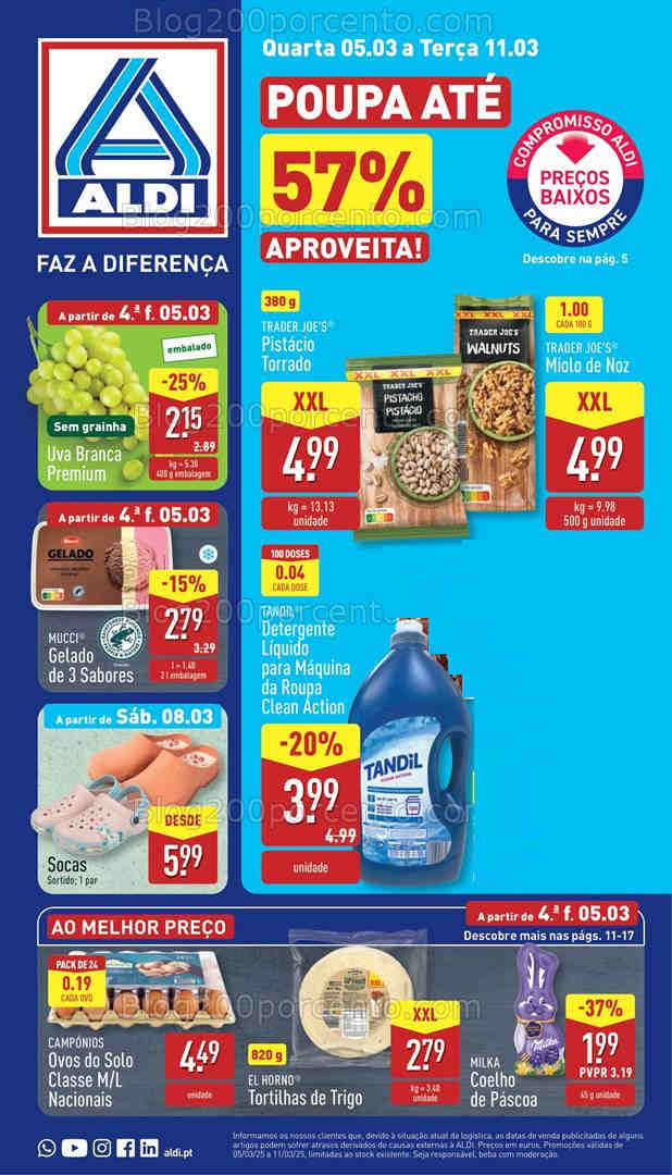 Antevisão Folheto ALDI Promoções de 5 a 11 março