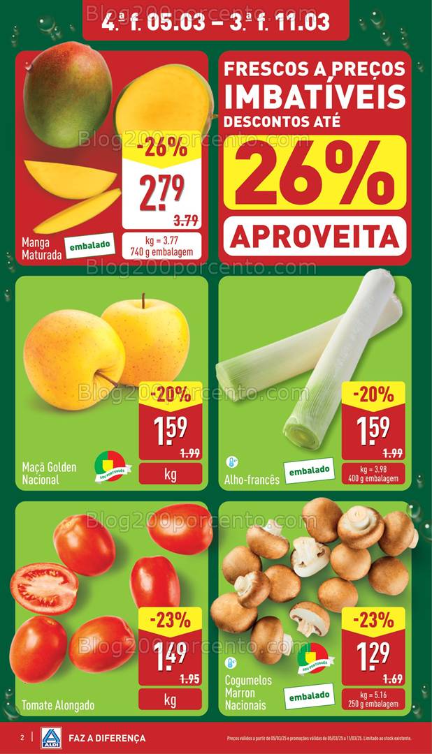 Antevisão Folheto ALDI Promoções de 5 a 11 março