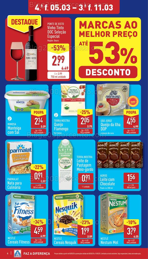 Antevisão Folheto ALDI Promoções de 5 a 11 março