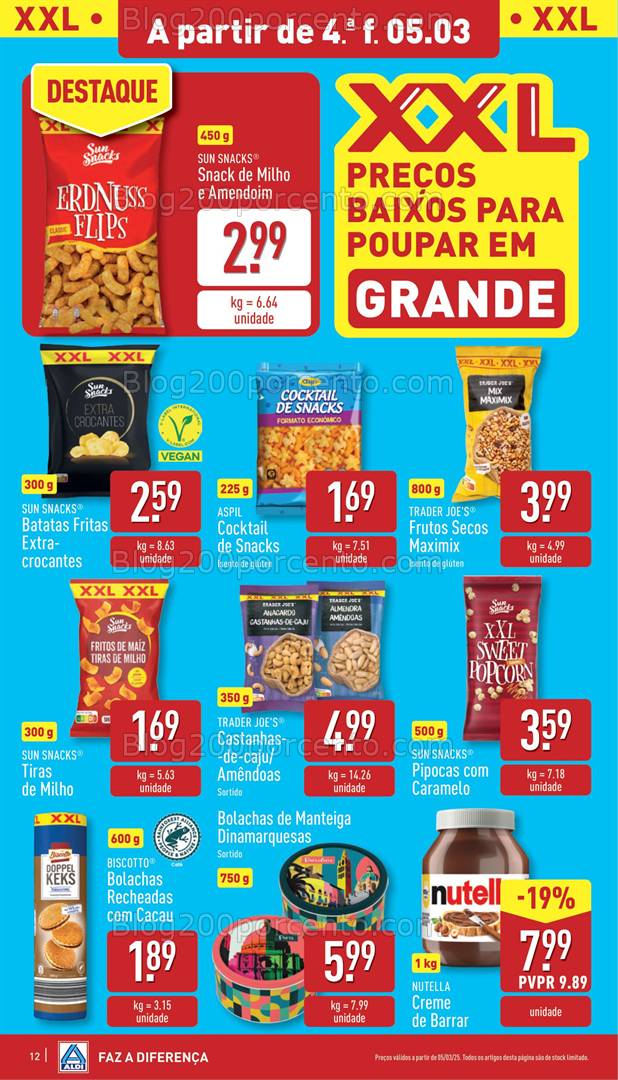 Antevisão Folheto ALDI Promoções de 5 a 11 março