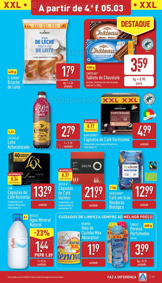 Antevisão Folheto ALDI Promoções de 5 a 11 março