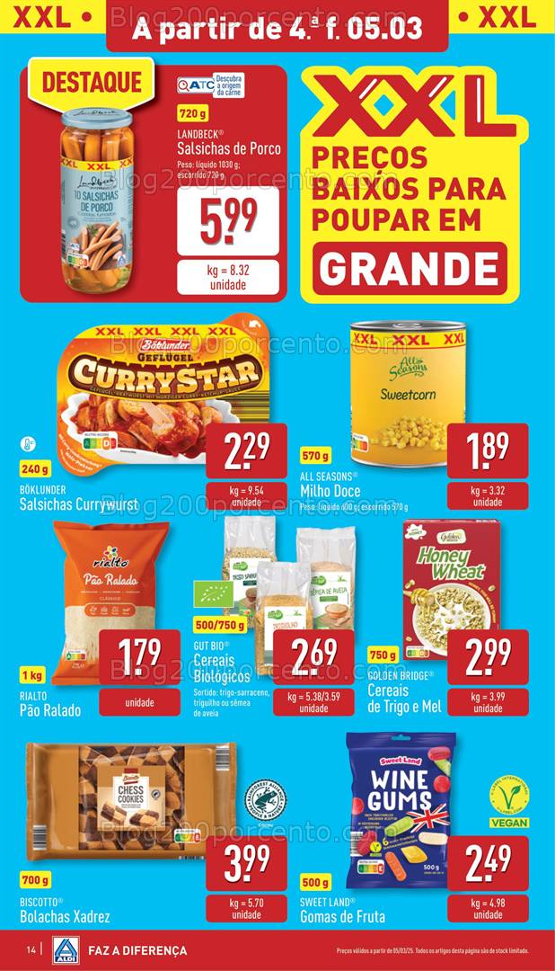 Antevisão Folheto ALDI Promoções de 5 a 11 março