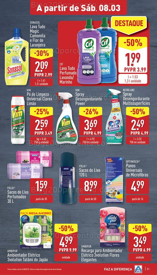 Antevisão Folheto ALDI Promoções de 5 a 11 março