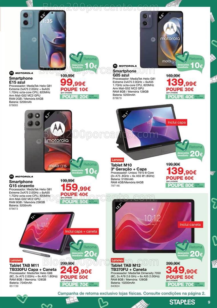 Antevisão Folheto STAPLES Festa da Impressão Promoções de 7 a 27 março