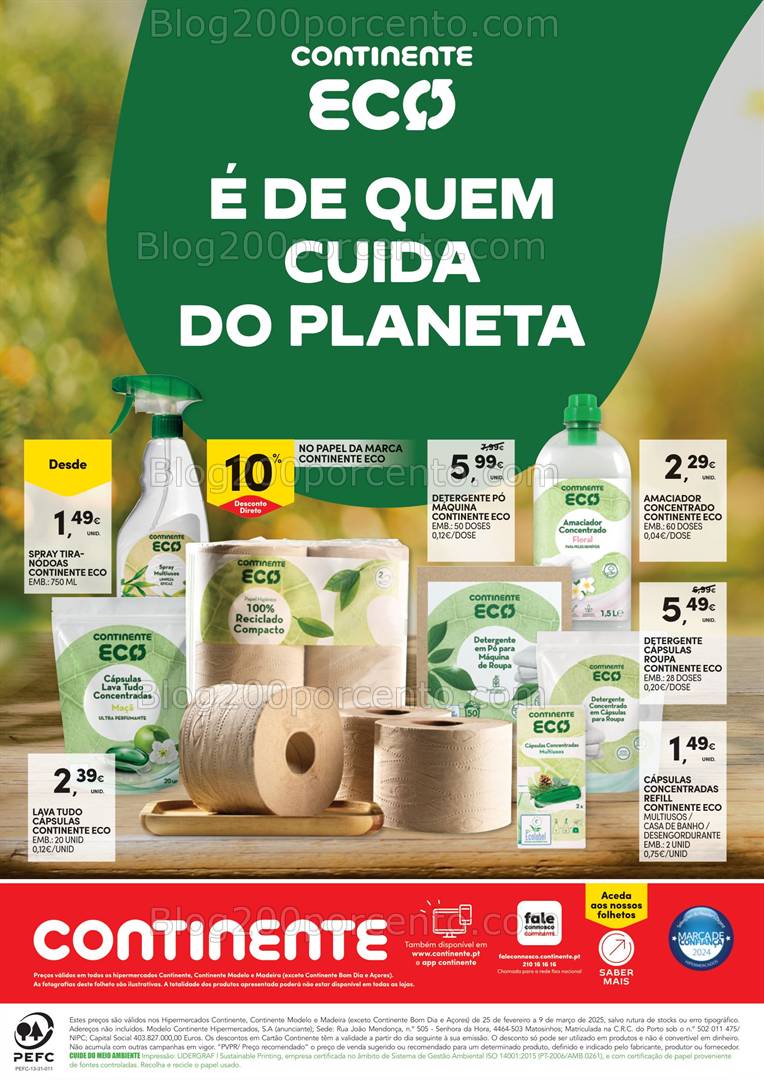 Antevisão Folheto CONTINENTE Vida Saudável Promoções de 25 fevereiro a 9 março