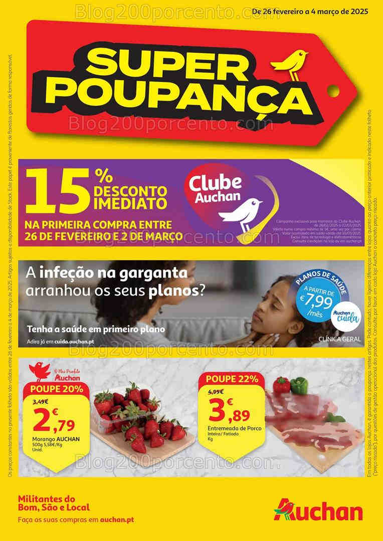 Antevisão Folheto AUCHAN Promoções de 26 fevereiro a 4 março