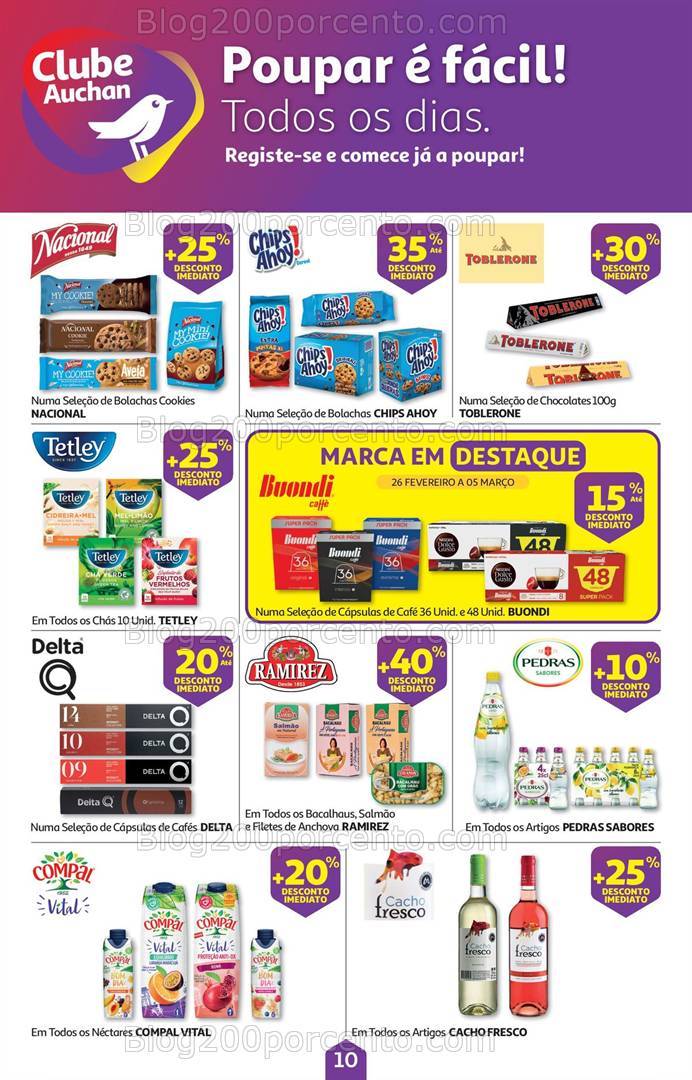 Antevisão Folheto AUCHAN Promoções de 28 fevereiro a 13 março