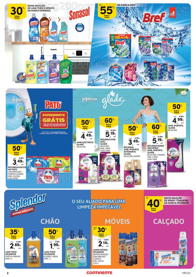 Antevisão Folheto CONTINENTE Limpeza, Higiene e Beleza - 25 fevereiro a 10 março