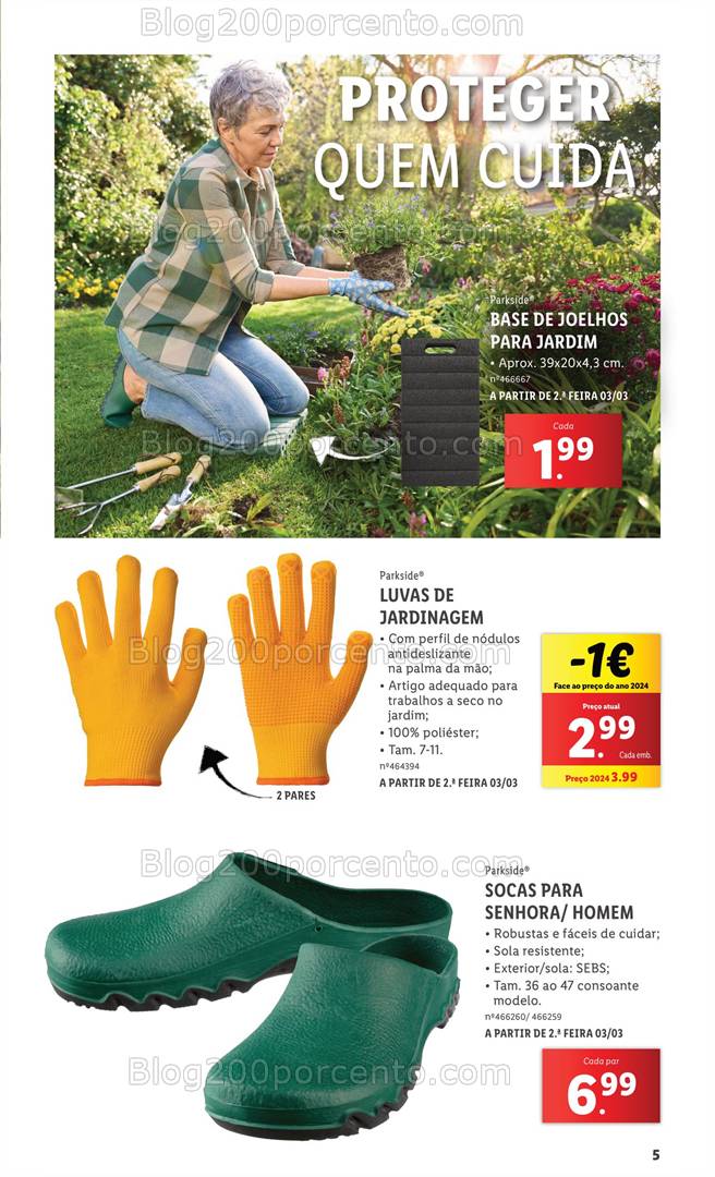 Antevisão Folheto LIDL Especial Jardim Promoções a partir de 3 março