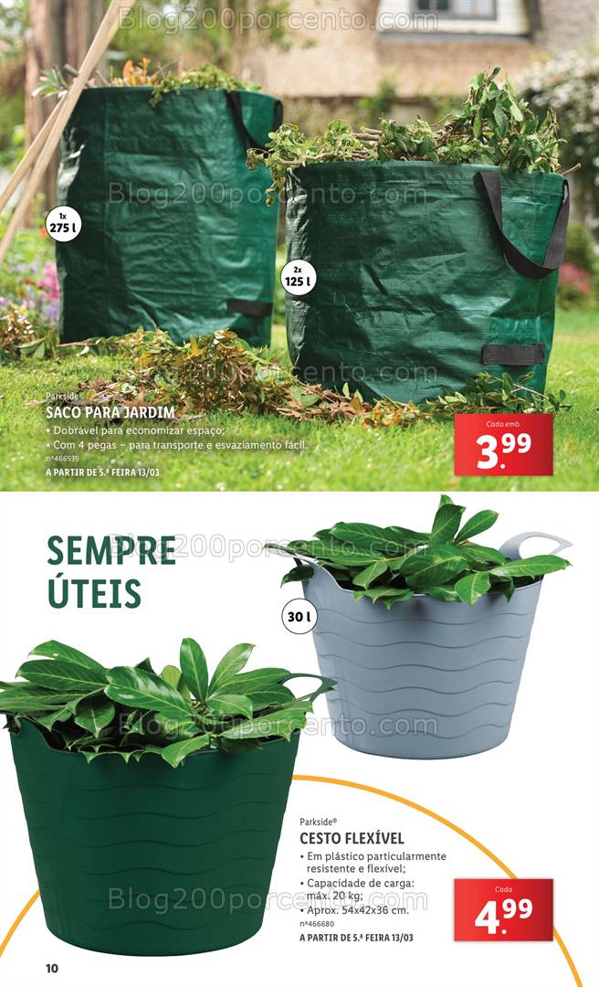 Antevisão Folheto LIDL Especial Jardim Promoções a partir de 3 março